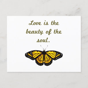 Postal El Amor Es La Belleza Del Alma