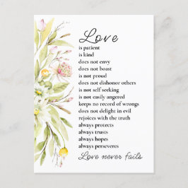 Postal El amor es la felicitación del paciente Boda de la