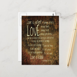 Postal El amor es la mezcla del paciente