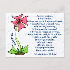 Postal EL AMOR ES La Postcarta del paciente