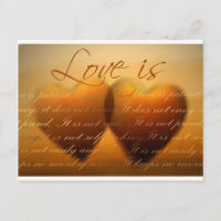 El amor es paciente; el amor es amable