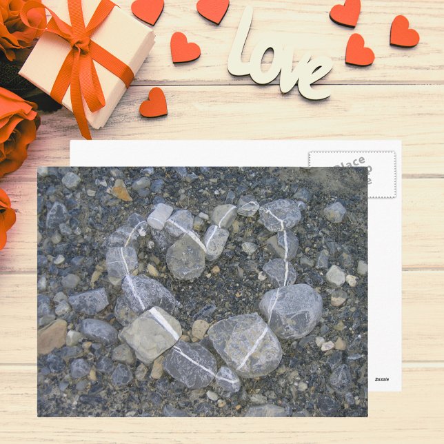 Postal El amor es sólido rock (Love is Rock Solid Postcard)