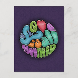 Postal El amor es todo lo que necesitas