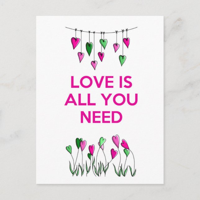 Postal El amor es todo lo que necesitas.jpg (Anverso)