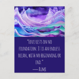 Postal El amor es un eterno arte digital oceánico