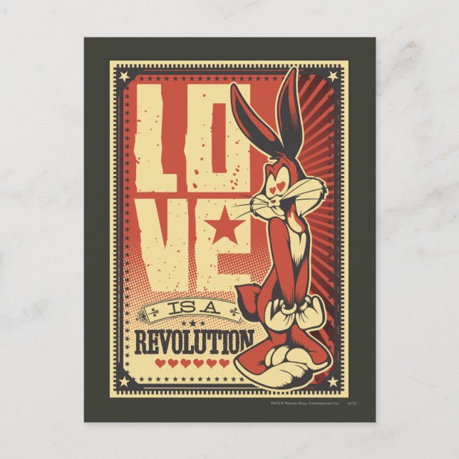 Postal El amor es una revolución (Anverso)