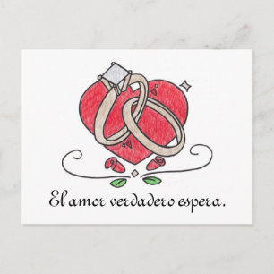 Postal El amor espera.