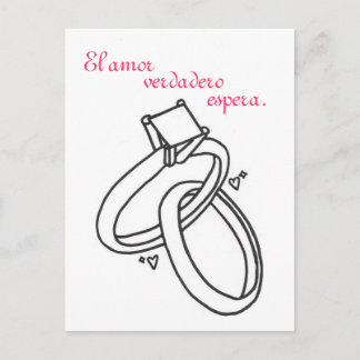 Postal El amor espera.
