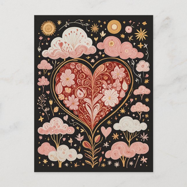 Postal El amor está en el aire (Anverso)