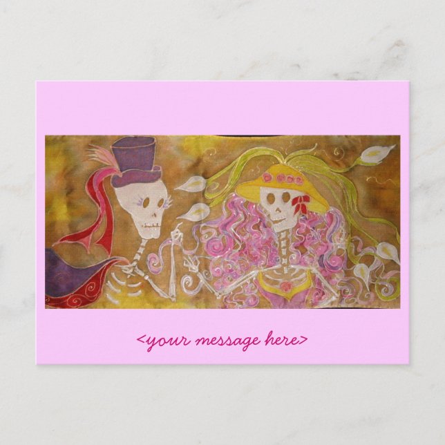 Postal ¡el amor está en el aire (Anverso)