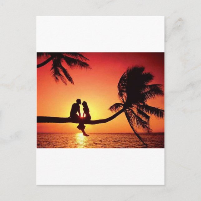 Postal ¡el amor está en el aire (Anverso)