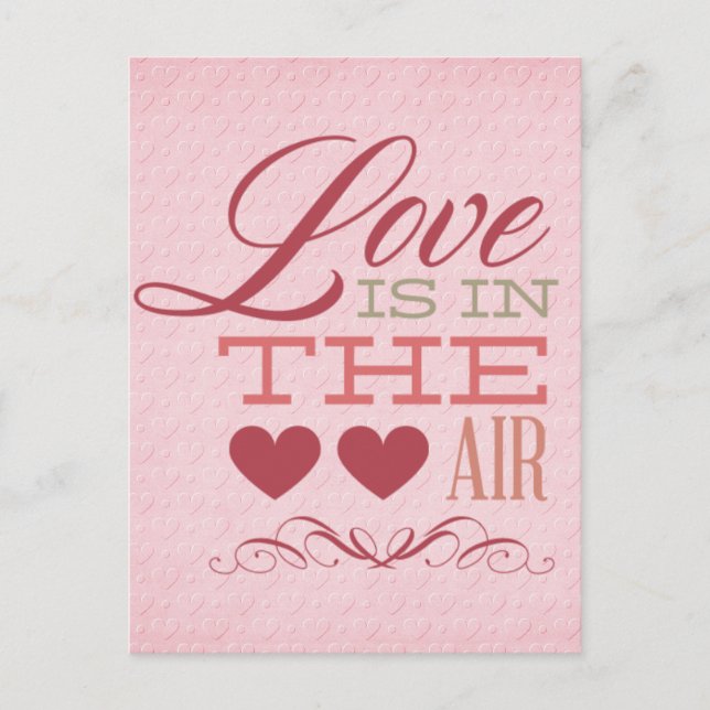 Postal El amor está en el aire (Anverso)