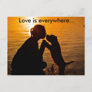 Postal El amor está por todas partes - Postcard
