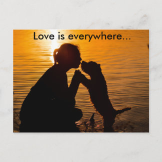 Postal El amor está por todas partes - Postcard