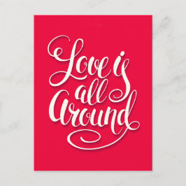 Postal El Amor Está Todo En Torno A Las Letras De Guión R