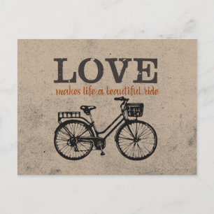 Postal El amor hace que la vida sea un viaje hermoso
