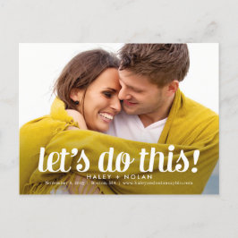 Postal El amor intrépido COLOR EDITABLE Save the Date