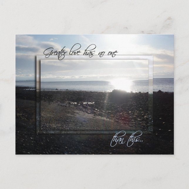 Postal El amor mayor no tiene a nadie (Anverso)