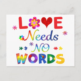 Postal El amor no necesita palabras