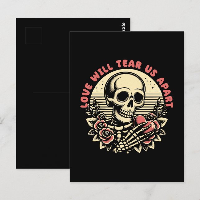 Postal El amor nos separará (Anverso / Reverso)