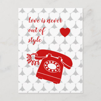 Postal El amor nunca pasa de moda