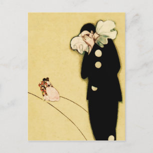 Postal El amor perdido de Pierrot por Sophia Chiostri