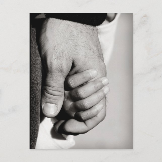 Postal El amor protector de un padre que confía (Anverso)