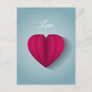 Postal El amor romántico moderno