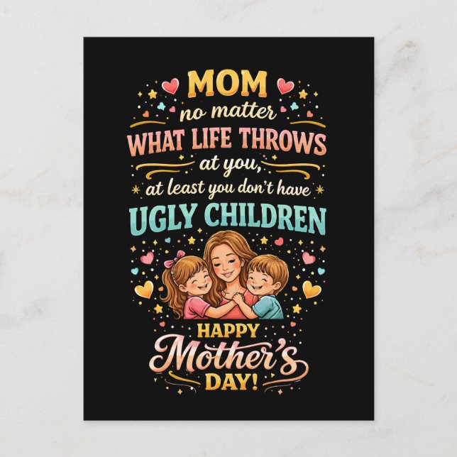 Postal El Amor Sonriente de Mamá (Anverso)