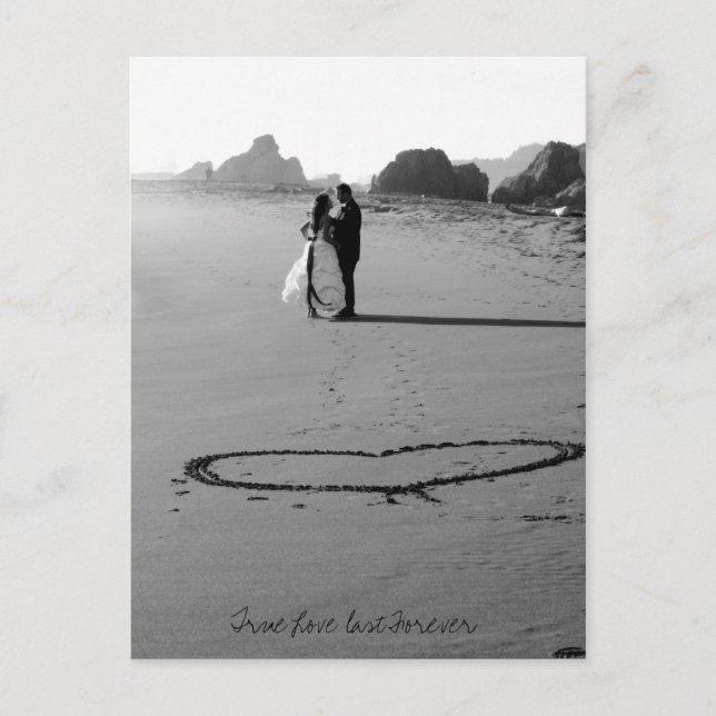 Postal El amor verdadero dura por siempre (Anverso)