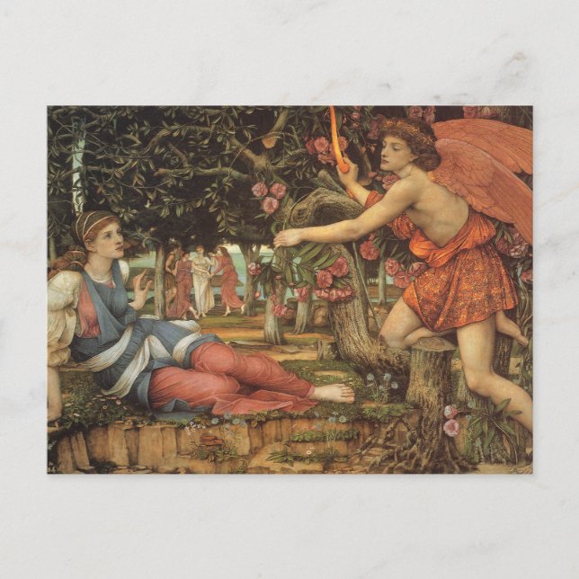 Postal El amor y la mucama de John Stanhope (Anverso)