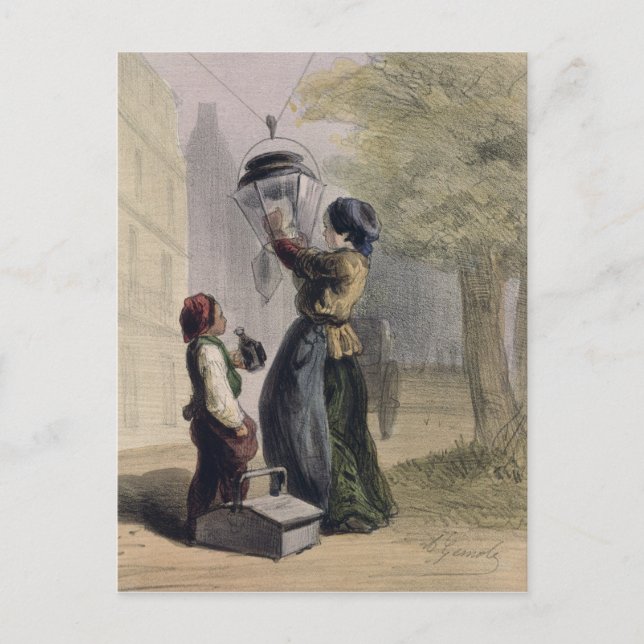 Postal El amplighter, de 'Les Femmes de Paris' (Anverso)