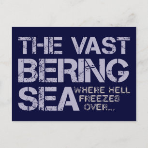 POSTAL EL AMPLIO MAR DE BERING.