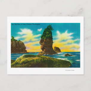 Postal El anciano de la Fábrica del Cabo, WA