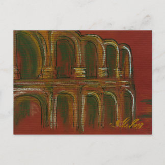 Postal el anfiteatro romano en Arles