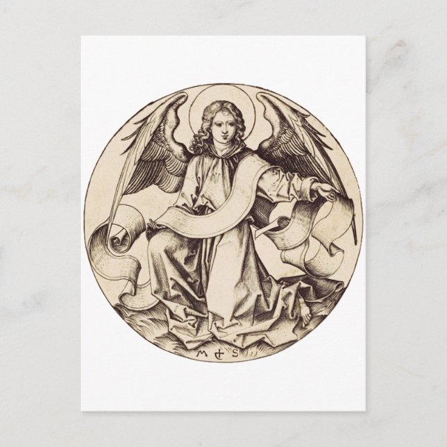 Postal El Ángel de San Mateo (Anverso)