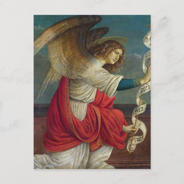Postal El Ángel Gabriel - Gaudenzio Ferrari (Anverso)