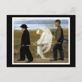 Postal El ángel herido