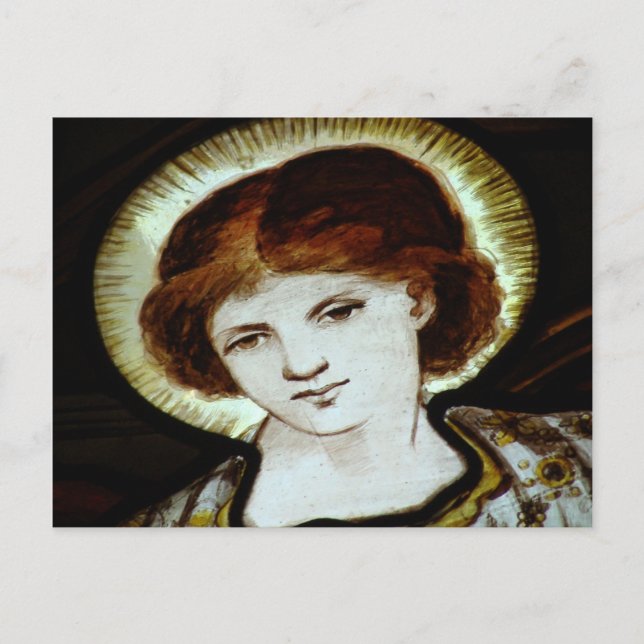 Postal El ángel que preocupa la piscina (Anverso)