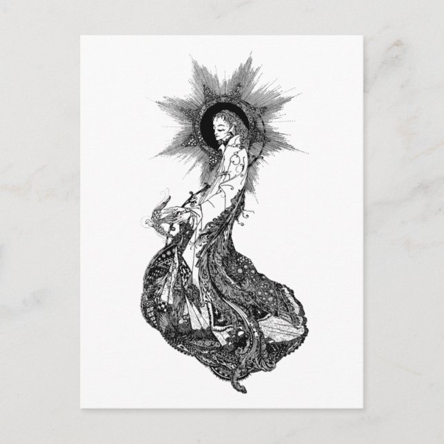 Postal El año en primavera (Anverso)