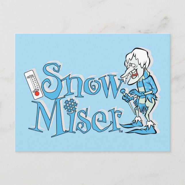 Postal EL AÑO SIN SANTA CLAUS™ | Nieve Miser (Anverso)