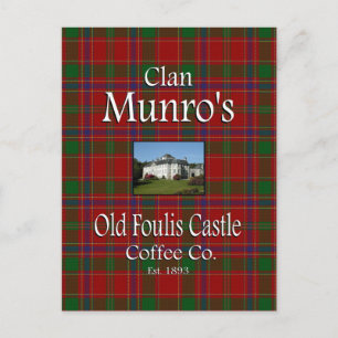 Postal El antiguo café del castillo de Foulis de Clan Mun