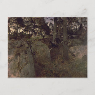 Postal El apareamiento de las capercaillies, 1888