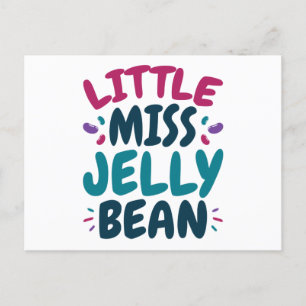 Postal El apodo de la pequeña Miss Jelly Bean Easter Cand