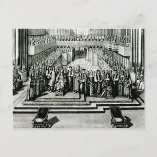 Postal El apogeo del Rey James II y la Reina María