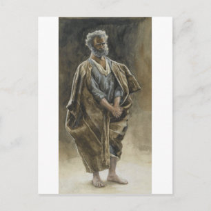 Postal El apóstol San Pedro por James Tissot