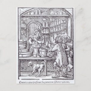 Postal El Apoteario, publicado por Hartman Schopper