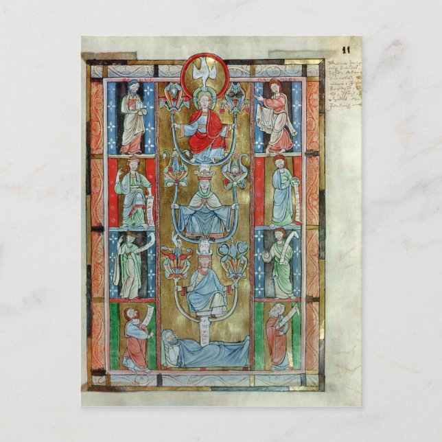 Postal El árbol de Jesse (Anverso)