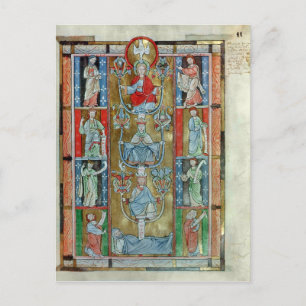 Postal El árbol de Jesse