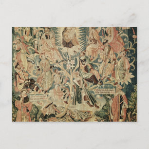 Postal El árbol de Jesse